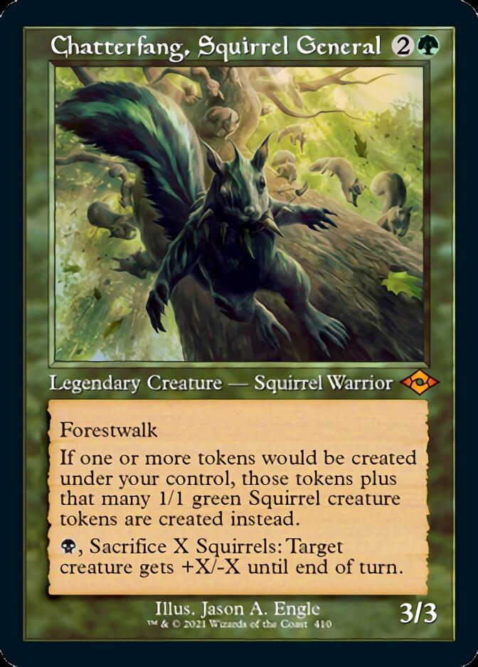 Chatterfang, Squirrel General (Retro Foil Etched) [Modern Horizons 2] | Play N Trade Winnipeg