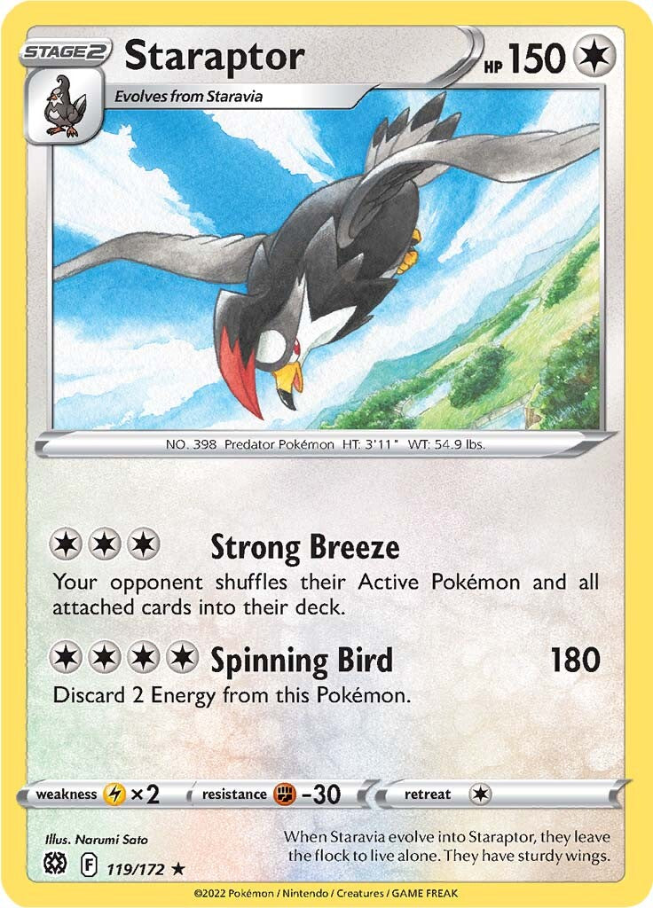 Staraptor (119/172) [Sword & Shield: Brilliant Stars] | Play N Trade Winnipeg