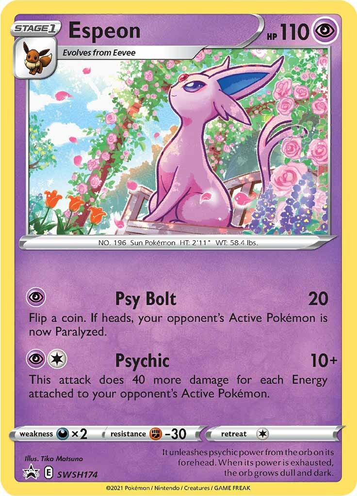 Espeon (SWSH174) [Sword & Shield: Black Star Promos] | Play N Trade Winnipeg