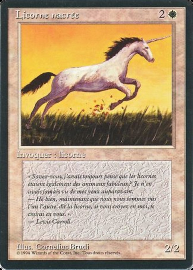 Pearled Unicorn [Foreign Black Border] | Play N Trade Winnipeg