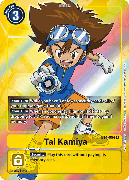 Tai Kamiya [BT4-094] (Buy-A-Box Promo) [Great Legend Promos] | Play N Trade Winnipeg