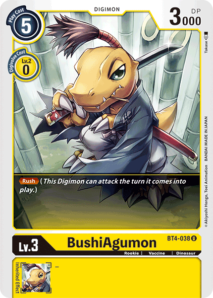 BushiAgumon [BT4-038] [Great Legend] | Play N Trade Winnipeg