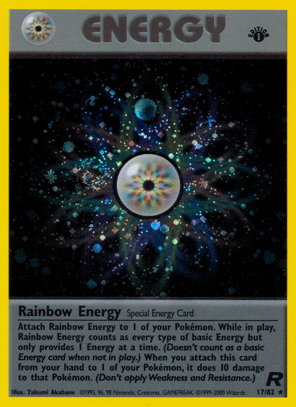 Rainbow Energy (17/82) [Team Rocket 1st Edition] | Play N Trade Winnipeg