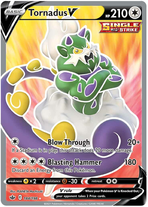 Tornadus V (184/198) [Sword & Shield: Chilling Reign] | Play N Trade Winnipeg