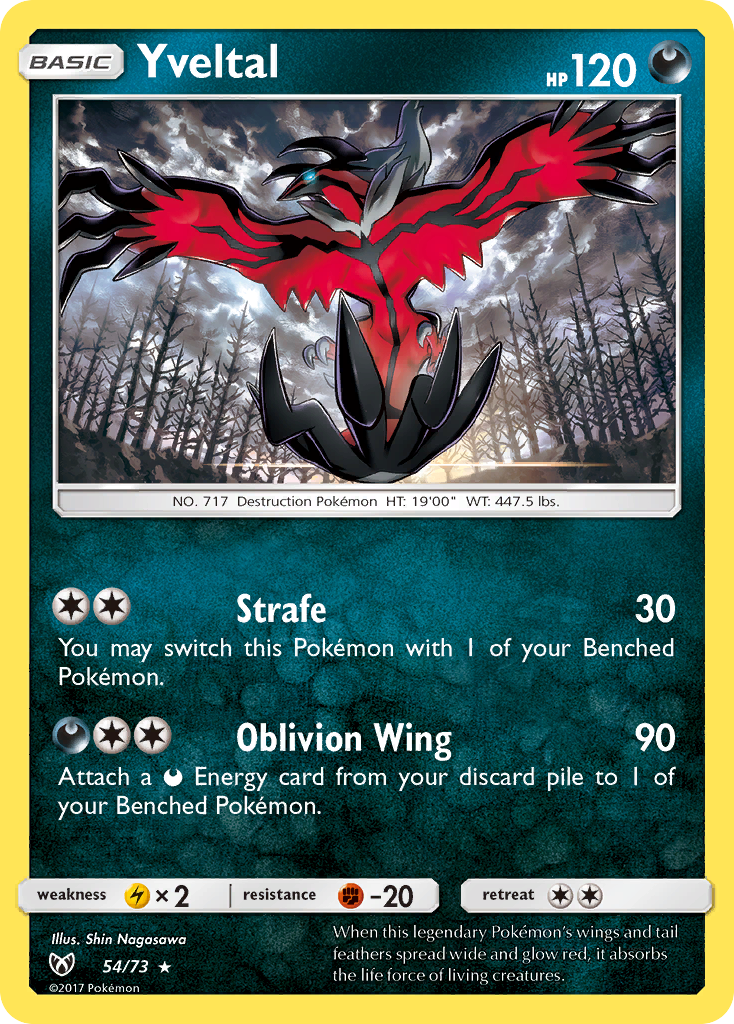 Yveltal (54/73) [Sun & Moon: Shining Legends] | Play N Trade Winnipeg