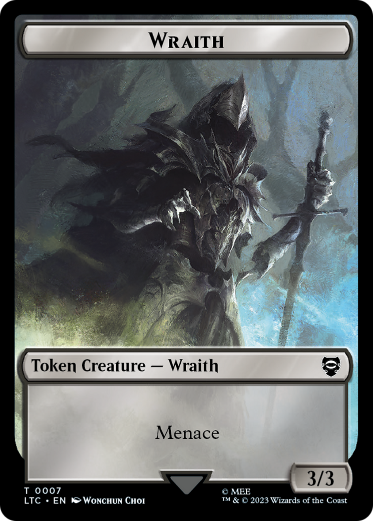 Goblin // Wraith Double-Sided Token [The Lord of the Rings: Tales of Middle-Earth Commander Tokens] | Play N Trade Winnipeg