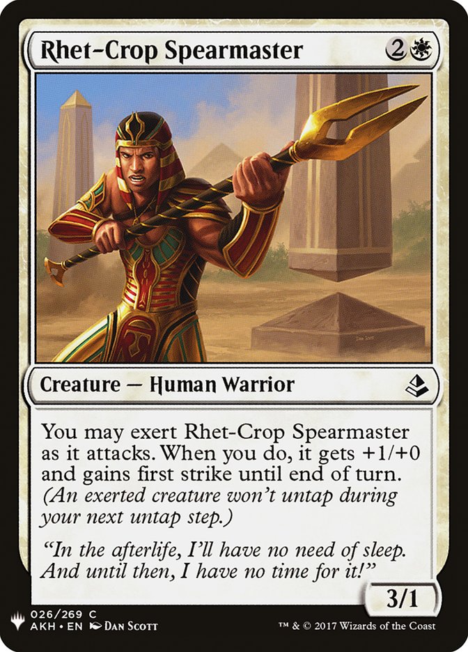 Rhet-Crop Spearmaster [Mystery Booster] | Play N Trade Winnipeg