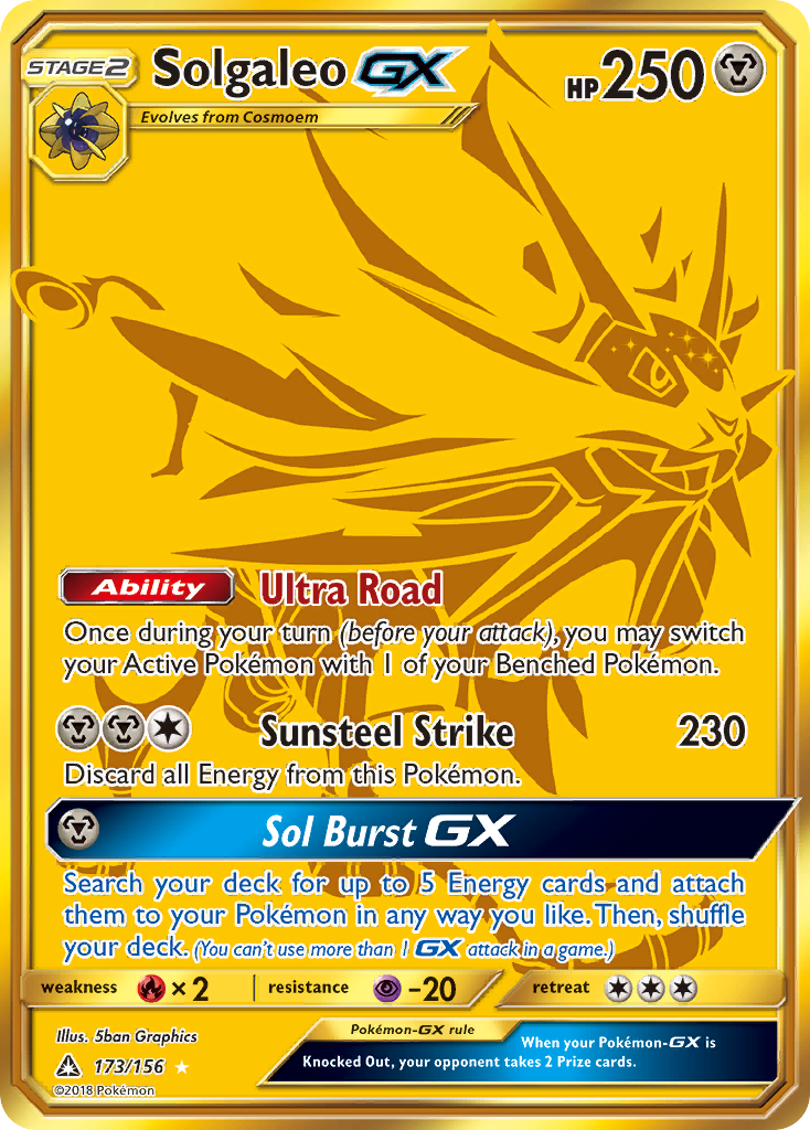 Solgaleo GX (173/156) [Sun & Moon: Ultra Prism] | Play N Trade Winnipeg