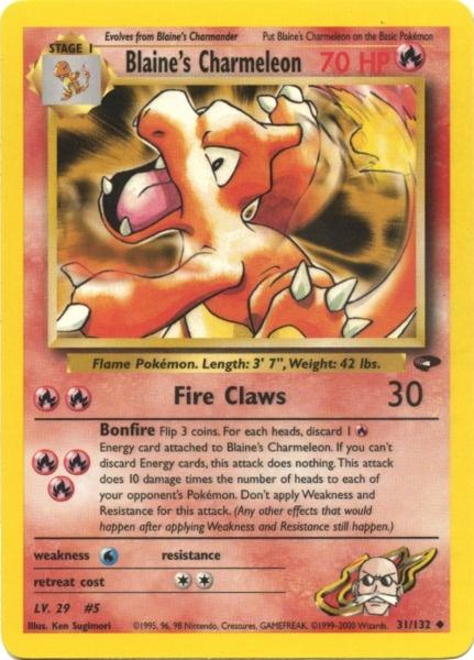 Blaine's Charmeleon (31/132) [Gym Challenge Unlimited] | Play N Trade Winnipeg