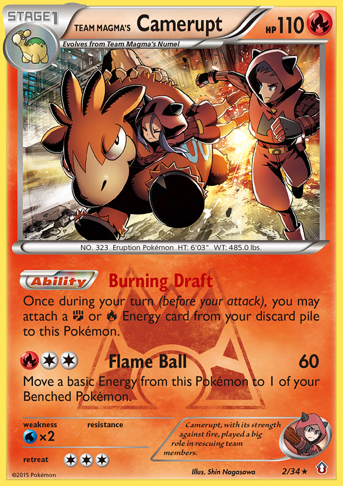 Team Magma's Camerupt (2/34) [XY: Double Crisis] | Play N Trade Winnipeg