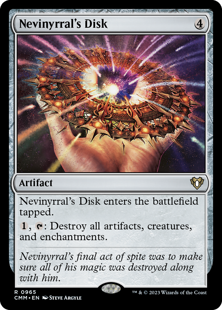 Nevinyrral's Disk [Commander Masters] | Play N Trade Winnipeg