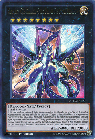 Number 62: Galaxy-Eyes Prime Photon Dragon [MP15-EN022] Ultra Rare | Play N Trade Winnipeg