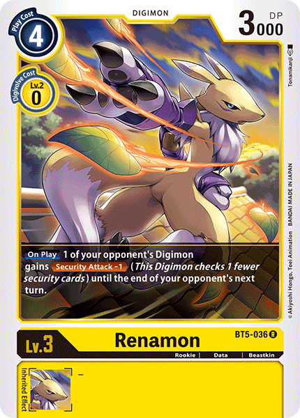 Renamon [BT5-036] [Battle of Omni] | Play N Trade Winnipeg