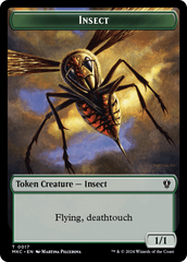 Clue // Insect (0017) Double-Sided Token [Murders at Karlov Manor Commander Tokens] | Play N Trade Winnipeg