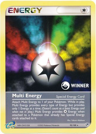 Multi Energy (93/100) (Winner League Promo) [EX: Sandstorm] | Play N Trade Winnipeg