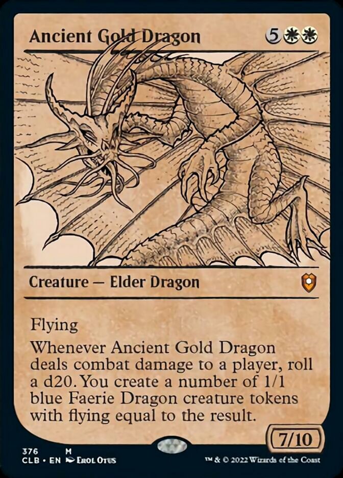 Ancient Gold Dragon (Showcase) [Commander Legends: Battle for Baldur's Gate] | Play N Trade Winnipeg