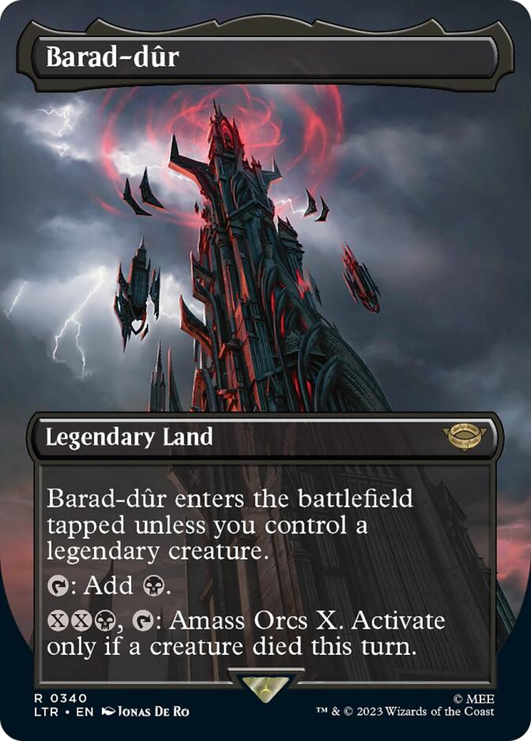 Barad-dur (Borderless Alternate Art) (340) [The Lord of the Rings: Tales of Middle-Earth] | Play N Trade Winnipeg