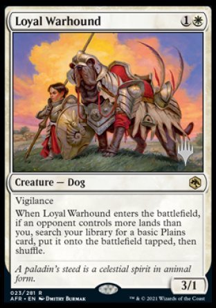 Loyal Warhound (Promo Pack) [Dungeons & Dragons: Adventures in the Forgotten Realms Promos] | Play N Trade Winnipeg