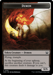 Angel (3) // Demon Double-Sided Token [March of the Machine Commander Tokens] | Play N Trade Winnipeg