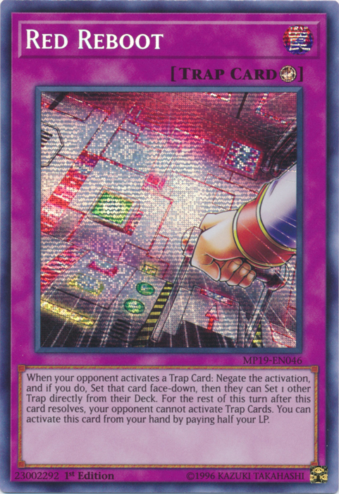 Red Reboot [MP19-EN046] Prismatic Secret Rare | Play N Trade Winnipeg