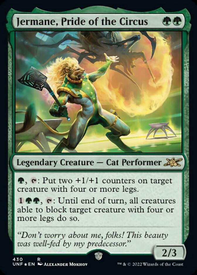 Jermane, Pride of the Circus (Galaxy Foil) [Unfinity] | Play N Trade Winnipeg