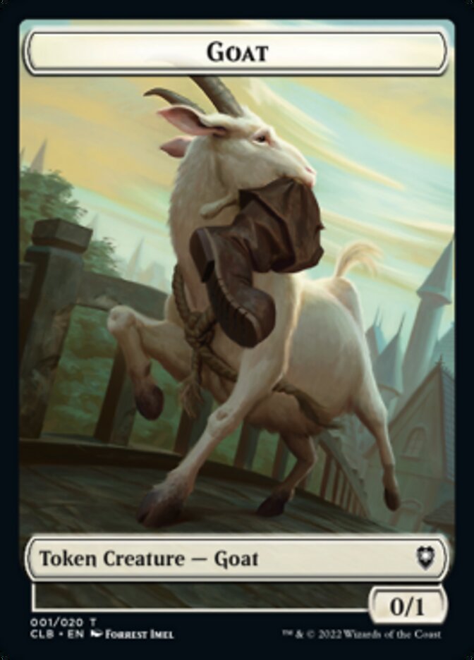 Treasure // Goat Double-sided Token [Commander Legends: Battle for Baldur's Gate Tokens] | Play N Trade Winnipeg