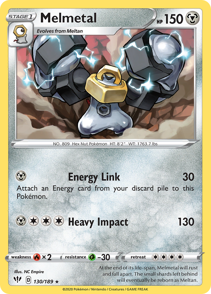 Melmetal (130/189) [Sword & Shield: Darkness Ablaze] | Play N Trade Winnipeg