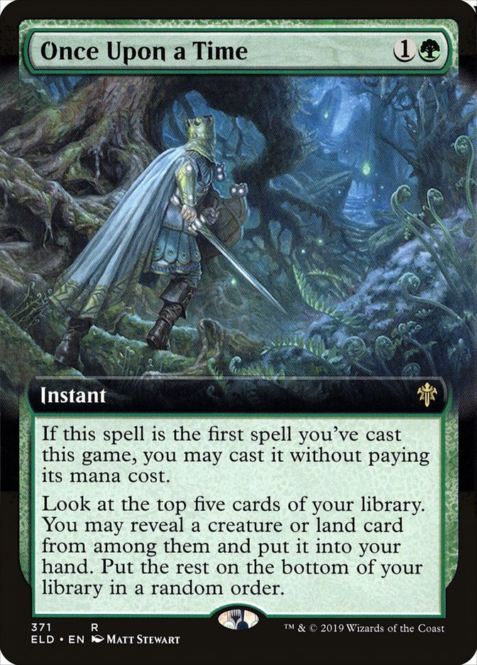 Once Upon a Time (Extended) [Throne of Eldraine] | Play N Trade Winnipeg