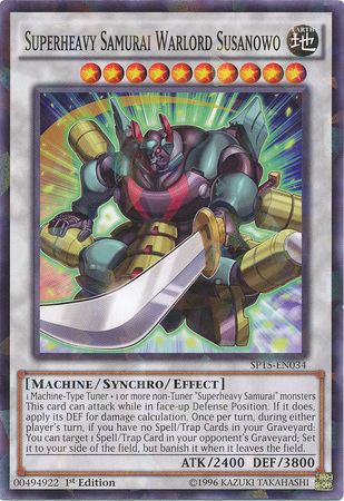 Superheavy Samurai Warlord Susanowo [SP15-EN034] Shatterfoil Rare | Play N Trade Winnipeg