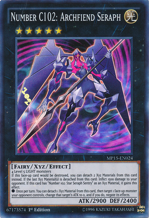 Number C102: Archfiend Seraph [MP15-EN024] Super Rare | Play N Trade Winnipeg