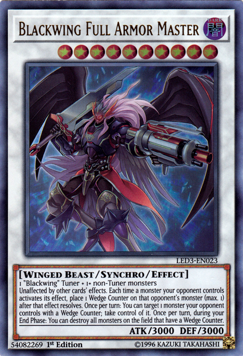 Blackwing Full Armor Master [LED3-EN023] Ultra Rare | Play N Trade Winnipeg