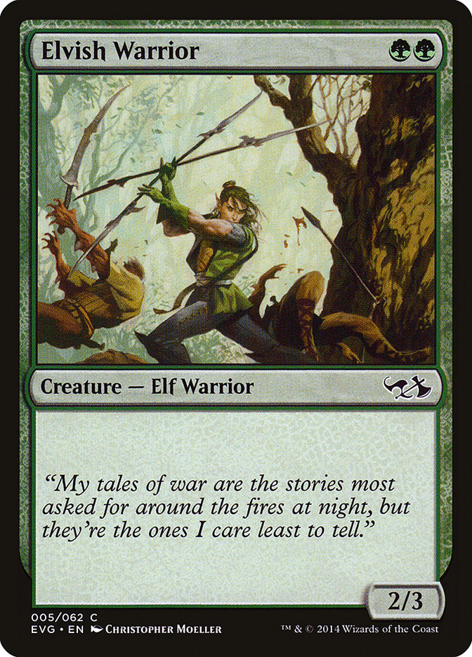 Elvish Warrior (Elves vs. Goblins) [Duel Decks Anthology] | Play N Trade Winnipeg