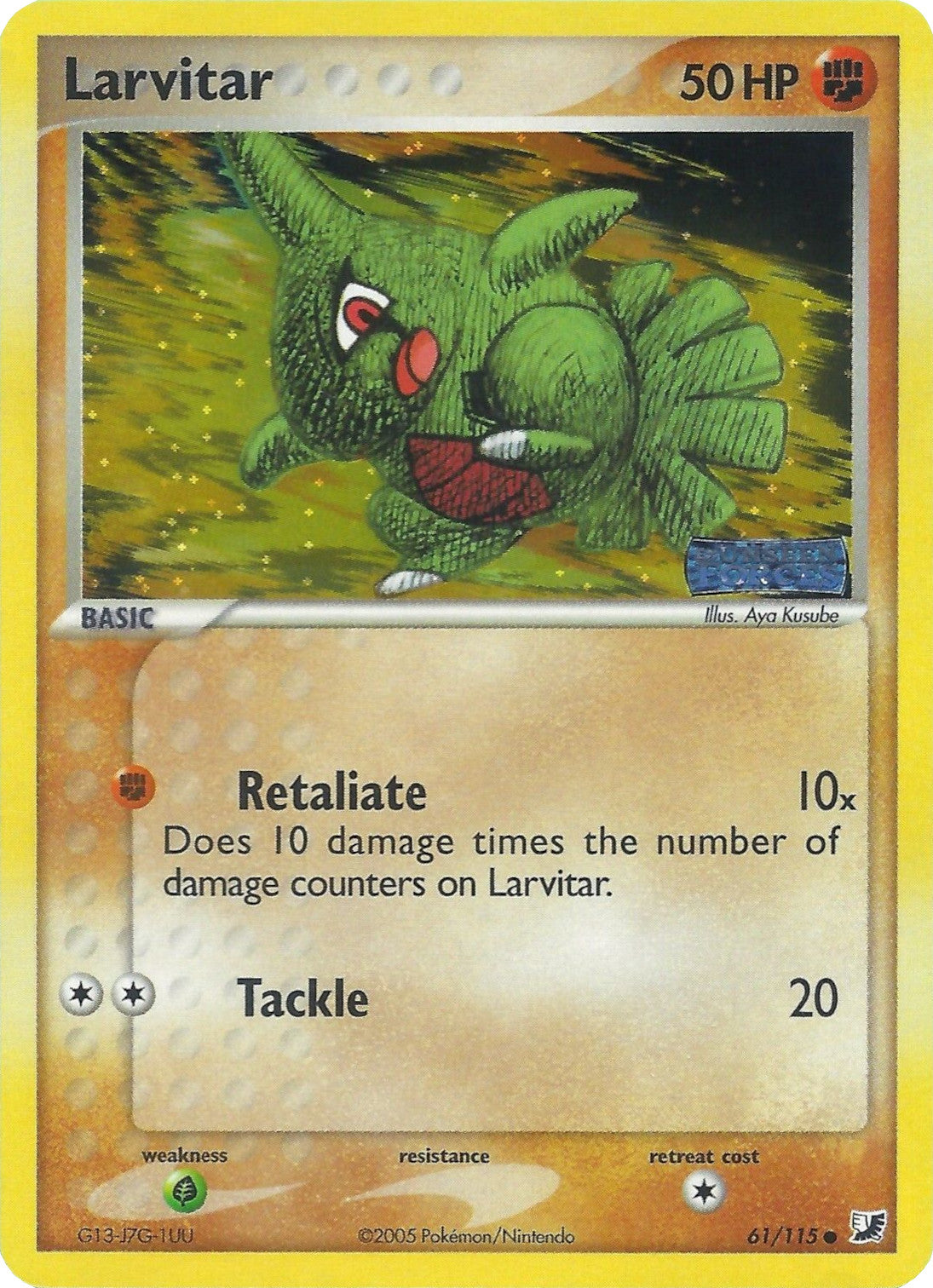 Larvitar (61/115) (Stamped) [EX: Unseen Forces] | Play N Trade Winnipeg