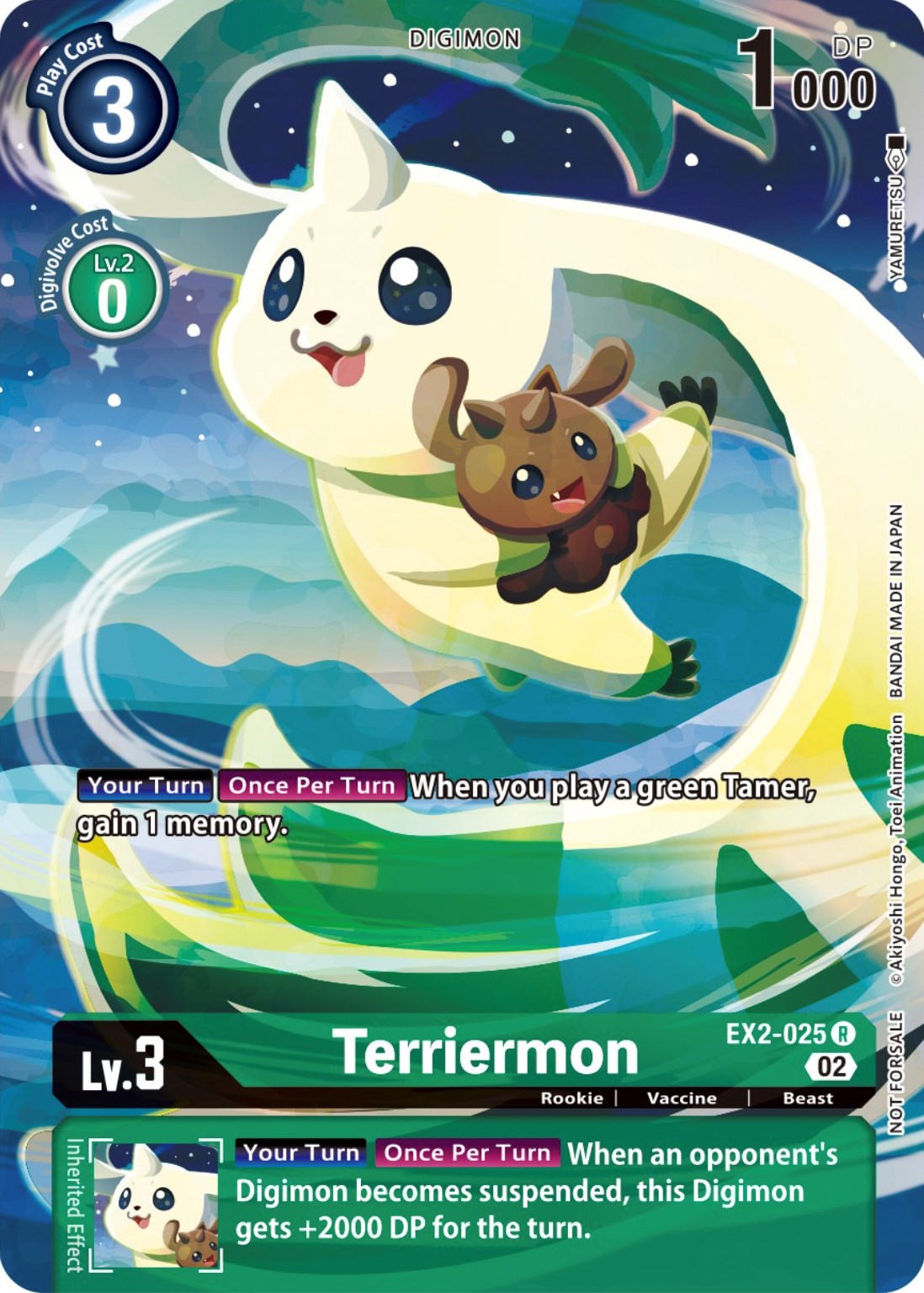 Terriermon [EX2-025] (Digimon Illustration Competition Promotion Pack) [Digital Hazard Promos] | Play N Trade Winnipeg