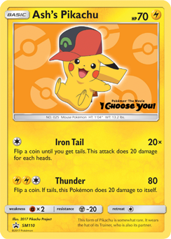 Ash's Pikachu (SM110) [Sun & Moon: Black Star Promos] | Play N Trade Winnipeg