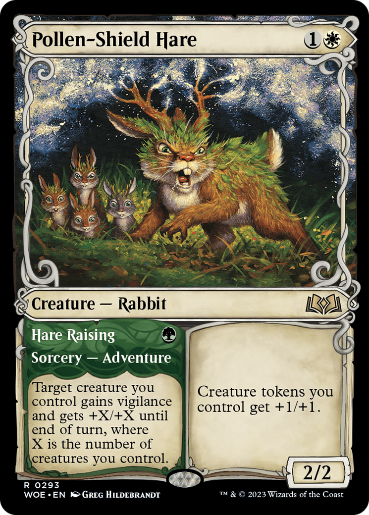 Pollen-Shield Hare // Hare Raising (Promo Pack) [Wilds of Eldraine Promos] | Play N Trade Winnipeg