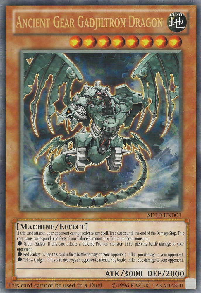 Ancient Gear Gadjiltron Dragon (Oversized) (Machine Madness) [SD10-EN001] Promo | Play N Trade Winnipeg