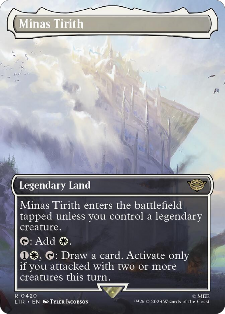 Minas Tirith (Borderless Alternate Art) (420) [The Lord of the Rings: Tales of Middle-Earth] | Play N Trade Winnipeg