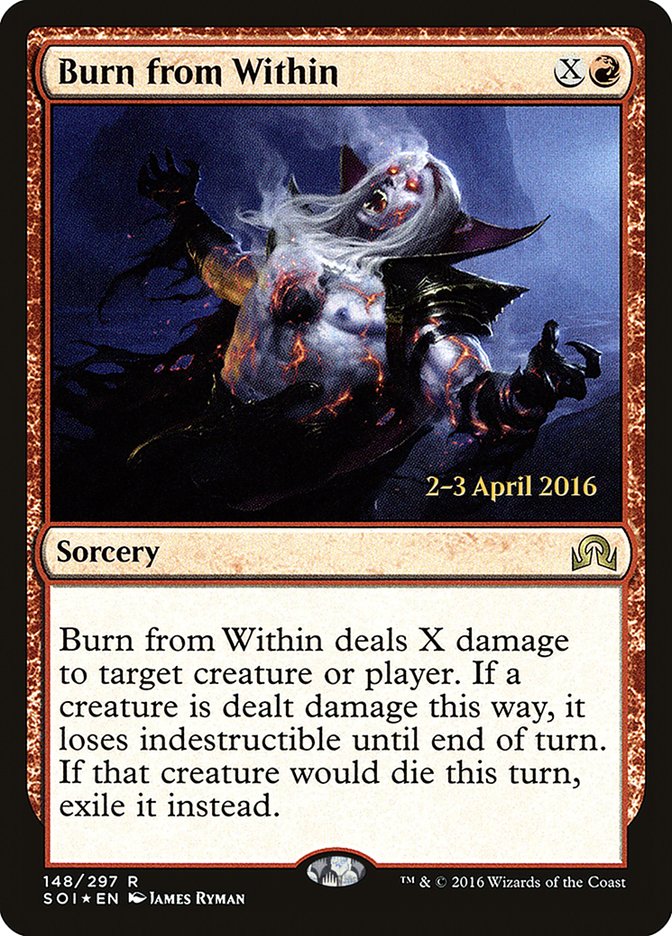 Burn from Within [Shadows over Innistrad Prerelease Promos] | Play N Trade Winnipeg