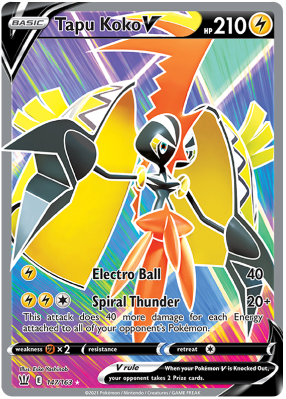 Tapu Koko V (147/163) [Sword & Shield: Battle Styles] | Play N Trade Winnipeg