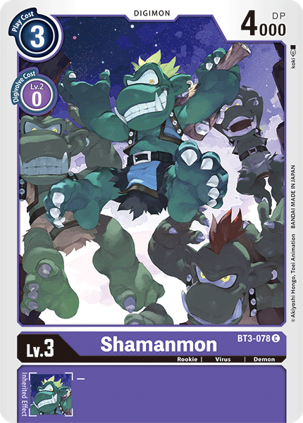 Shamanmon [BT3-078] [Release Special Booster Ver.1.5] | Play N Trade Winnipeg