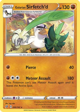 Galarian Sirfetch'd (095/192) (Theme Deck Exclusive) [Sword & Shield: Rebel Clash] | Play N Trade Winnipeg