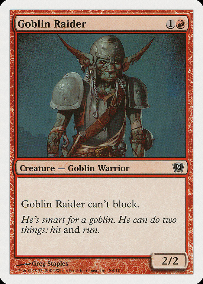 Goblin Raider [Ninth Edition] | Play N Trade Winnipeg