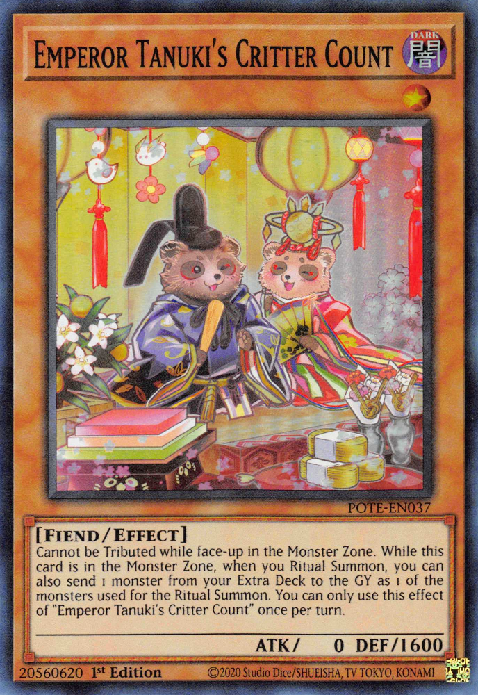 Emperor Tanuki's Critter Count [POTE-EN037] Super Rare | Play N Trade Winnipeg