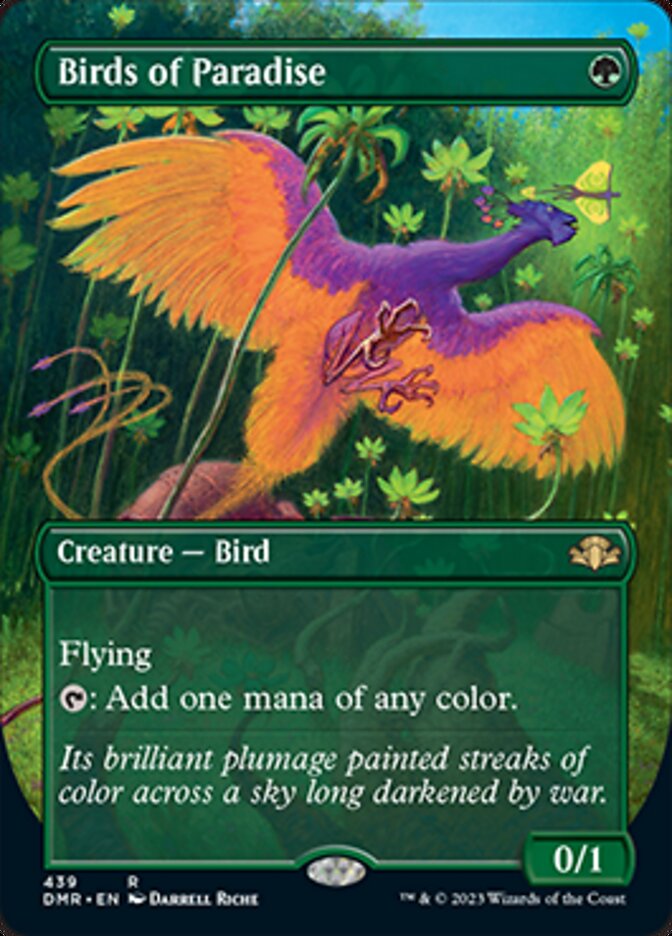 Birds of Paradise (Borderless Alternate Art) [Dominaria Remastered] | Play N Trade Winnipeg