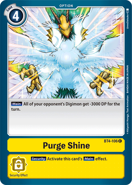 Purge Shine [BT4-106] [Great Legend] | Play N Trade Winnipeg