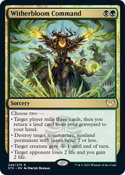 Witherbloom Command (Promo Pack) [Strixhaven: School of Mages Promos] | Play N Trade Winnipeg