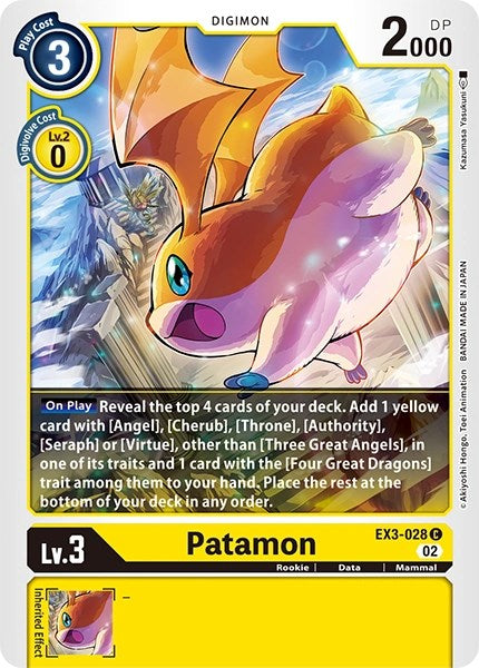 Patamon [EX3-028] [Revision Pack Cards] | Play N Trade Winnipeg