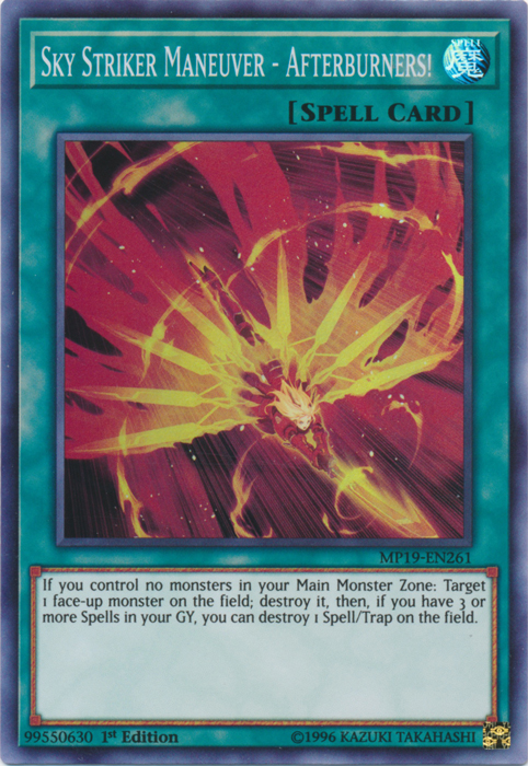 Sky Striker Maneuver - Afterburners! [MP19-EN261] Super Rare | Play N Trade Winnipeg
