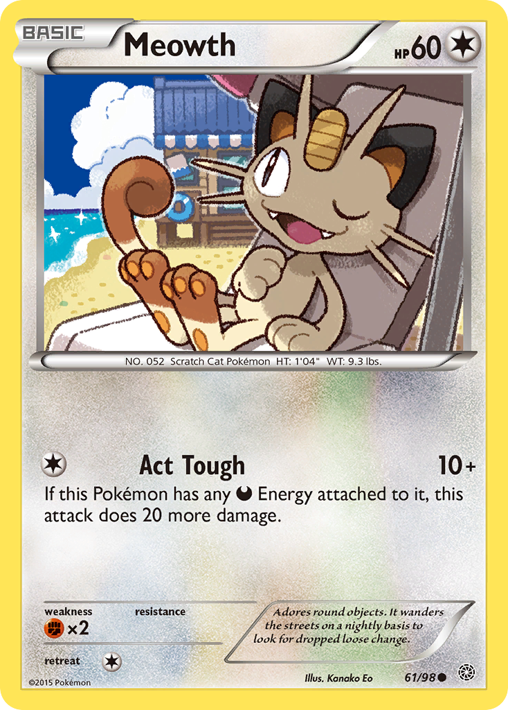 Meowth (61/98) [XY: Ancient Origins] | Play N Trade Winnipeg